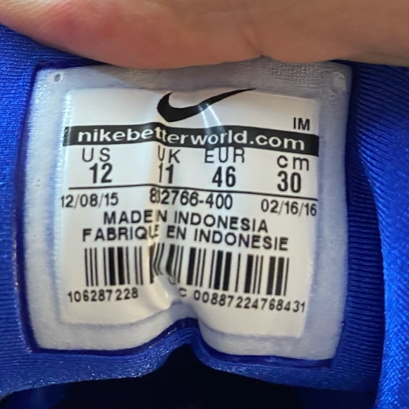 🆕 - Nike Marxman Premium Racer Blue - Size: M8/12 - Picture 13 of 13